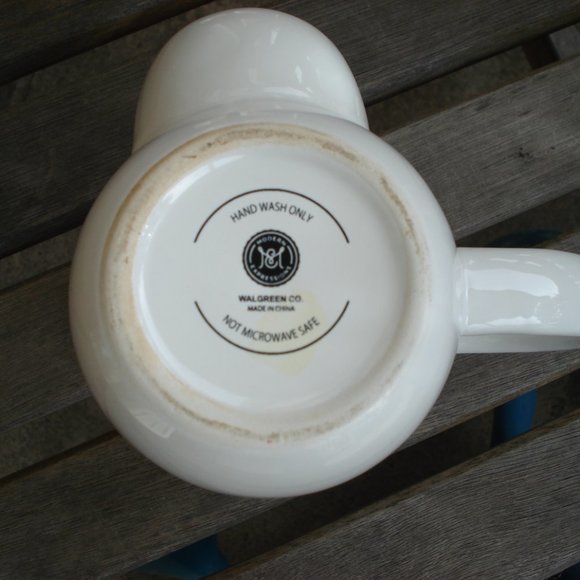 Par-Tea with me = White Tea Mug Walgreens With Tea Bag Holder - Picture 5 of 5